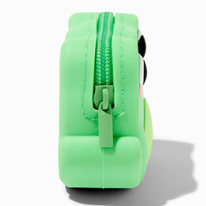 Porte-monnaie en silicone grenouille vert,