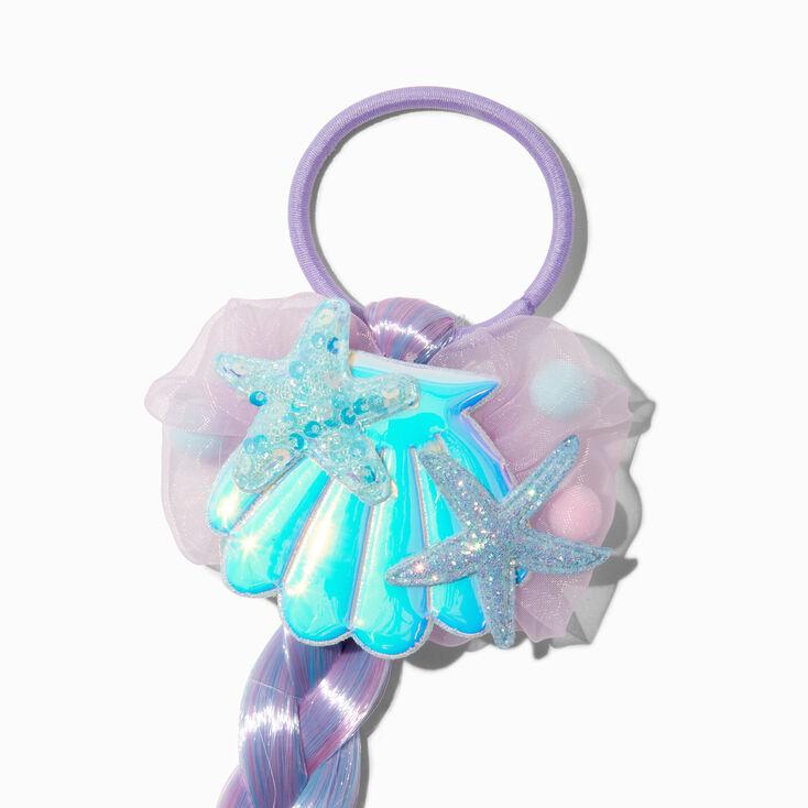 Claire&#39;s Club Light Purple Mermaid Faux Hair Tie,