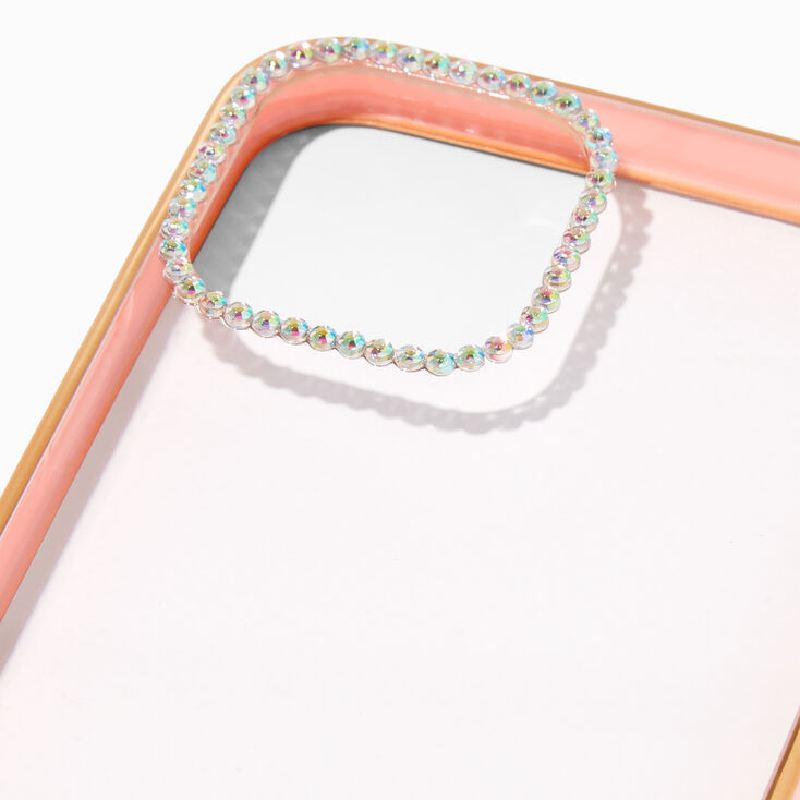 Embellished Clear/Blush Pink Phone Case - Fits iPhone&reg; 12 Pro,