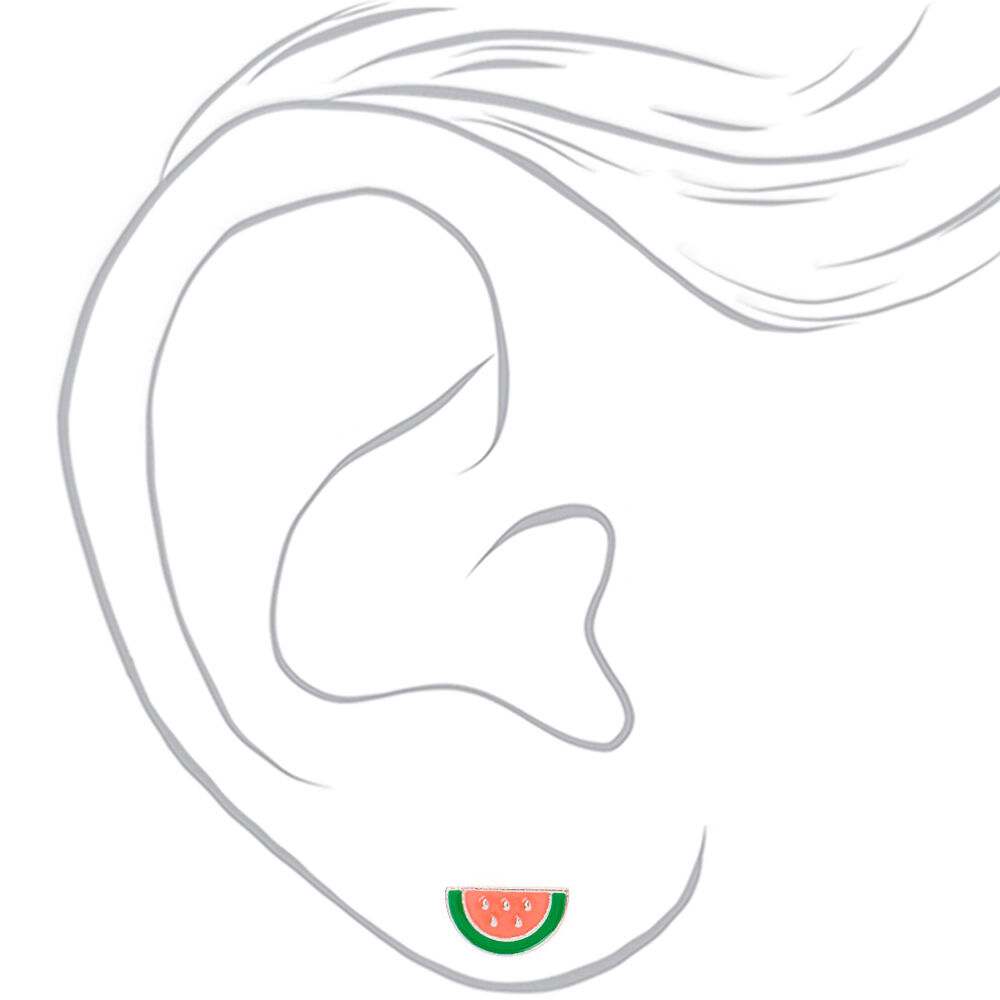 Silver Beach Vibes Stud Earrings - 9 Pack,