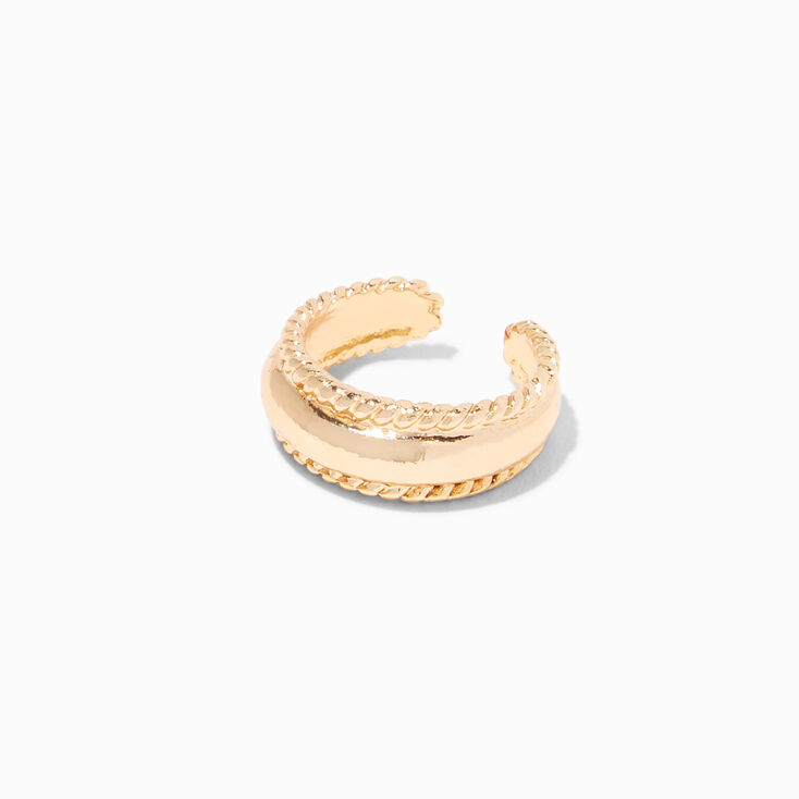 Gold-tone Rope Band Toe Ring,
