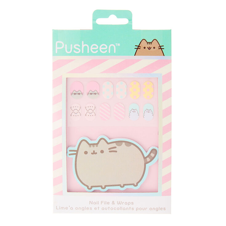 Claire's Lime à ongles et lot de feuilles Pusheen™