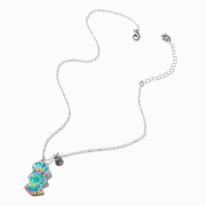 Best Friends Tie Dye Split Heart Pendant Necklaces - 3 Pack,