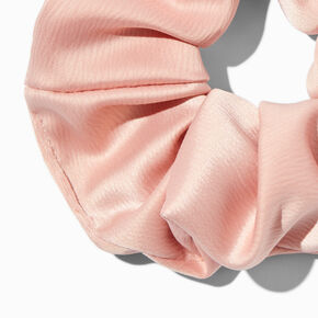 Blush Pink Satin Hair Scrunchie,