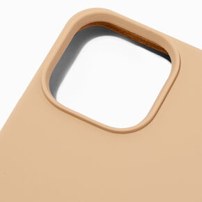 Solid Taupe Silicone Phone Case - Fits iPhone&reg; 13 Pro,