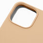 Solid Taupe Silicone Phone Case - Fits iPhone&reg; 13 Pro,