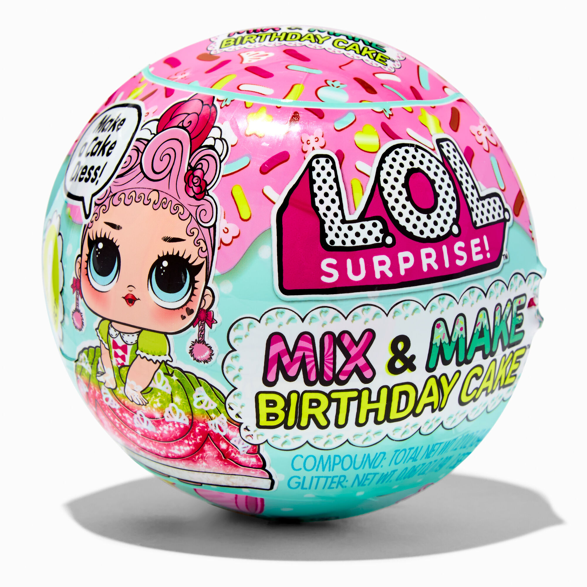 L.O.L. Surprise Mix Make Birthday Cake Dress Surprise Blind Bag Styles Vary