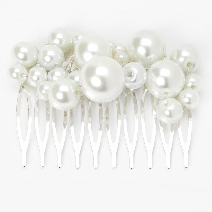 Bubble Pearl Cluster Hair Comb,