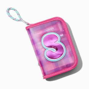 Initial Zipper Makeup Set Wristlet - S,