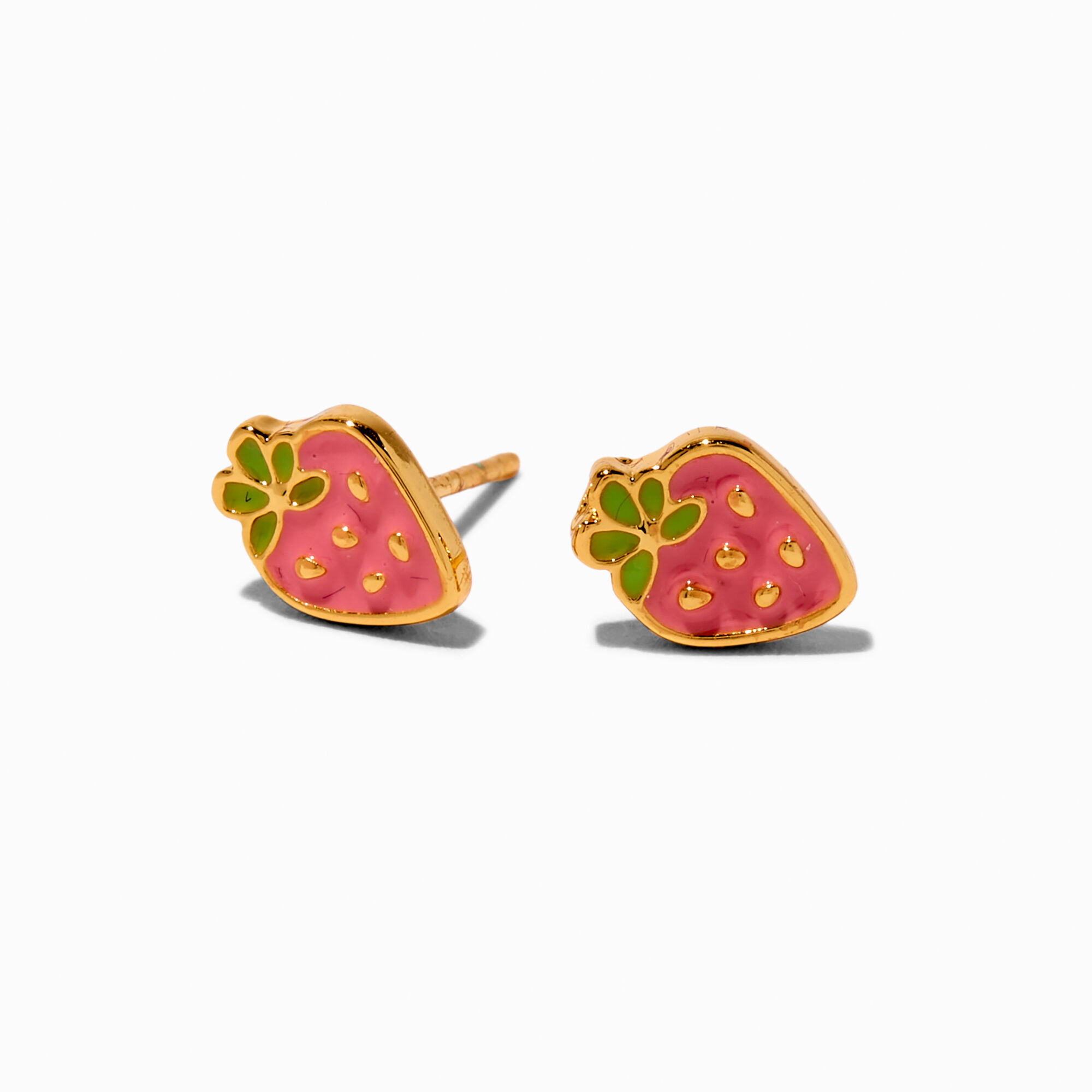 Strawberry stud earrings hot sale