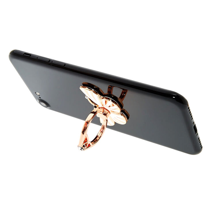 Rose Gold Butterfly Ring Stand,