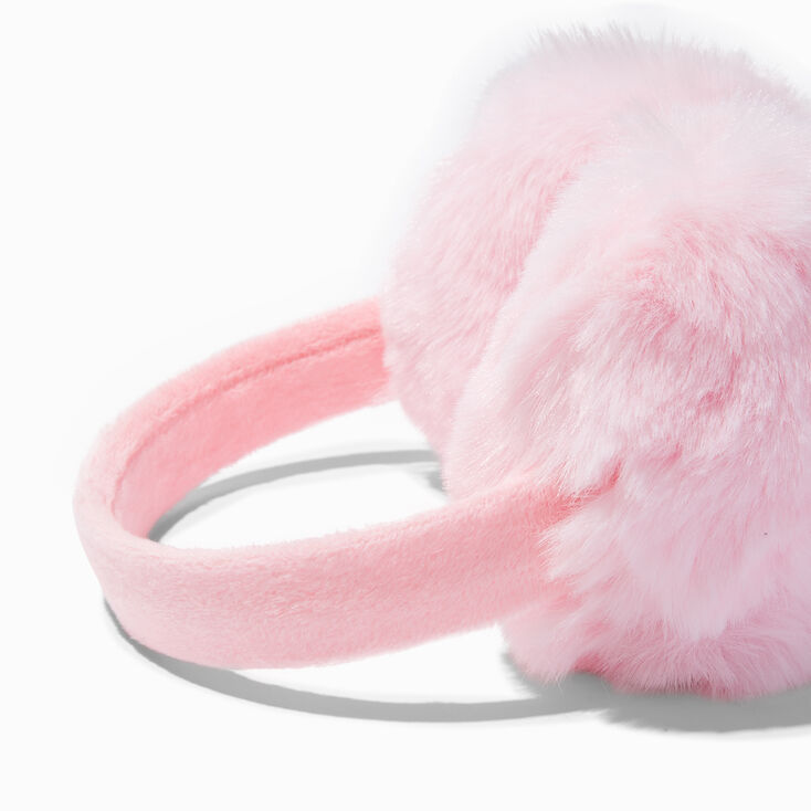 Pink Furry Ear Muffs,