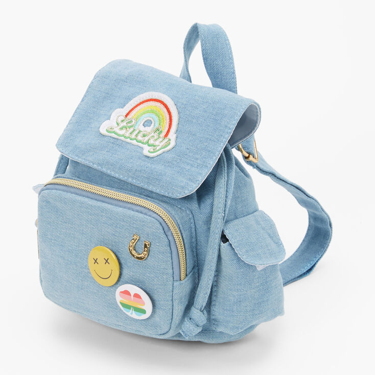 Lucky Denim Mini Flap Backpack,