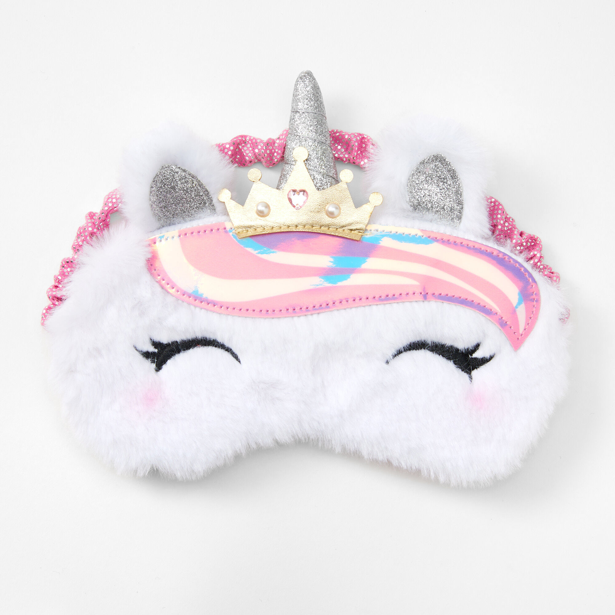 View Claires Princess Unicorn Sleeping Mask White information