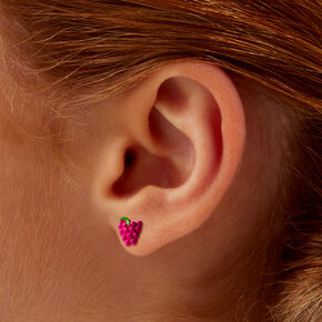 Fruit Acrylic Stud Earrings - 9 Pack ,