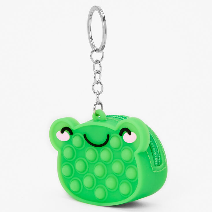 Popper Frog Mini Jelly Coin Purse Keychain,