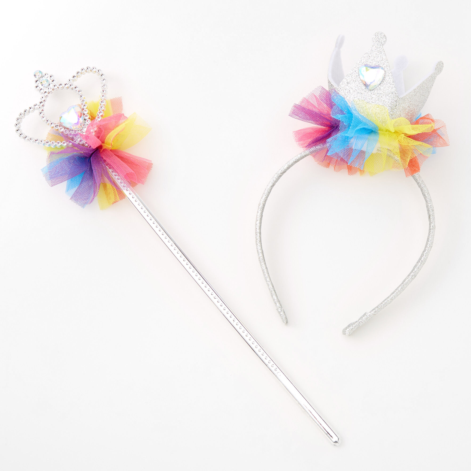 Claire's Lot baguette de princesse arc-en-ciel Claire's Club - Lot de 2