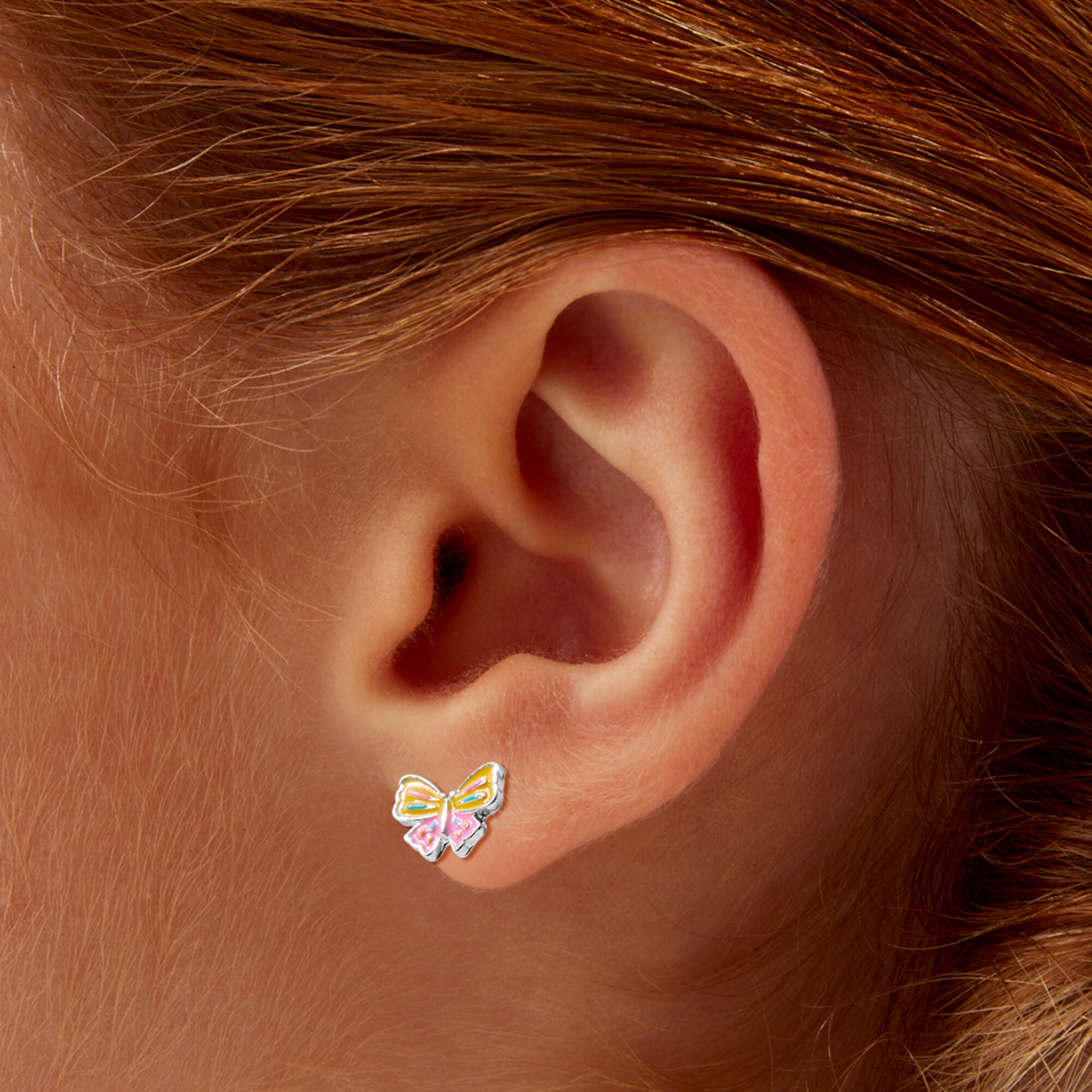 Colorful Butterfly Stud Earrings ,