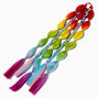 Rainbow Bubble &amp; Braid Faux Hair Tie,