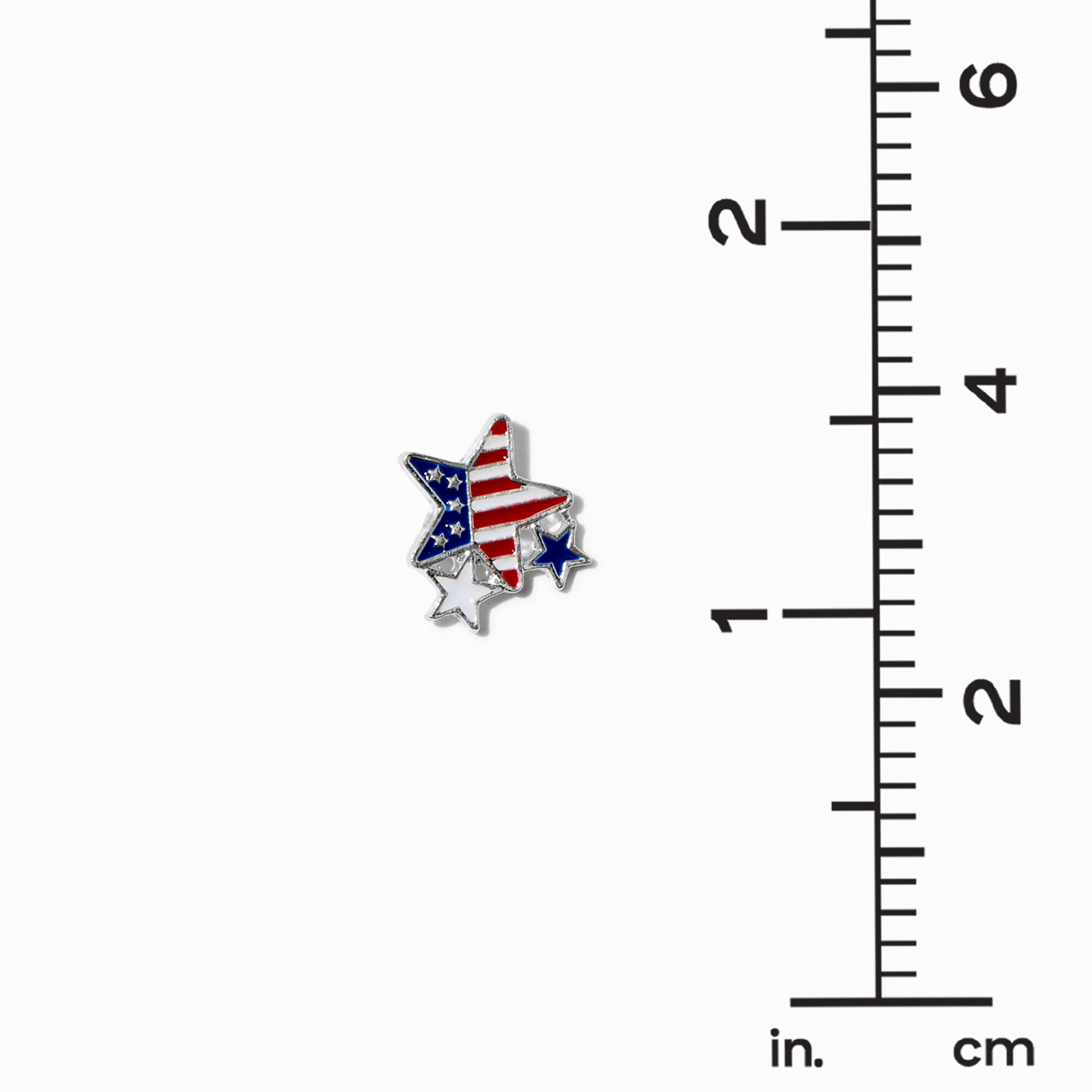 American Flag Starburst Stud Earrings,