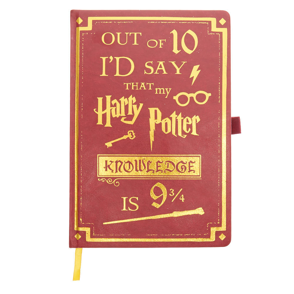 Harry Potter™ A5 Leather Effect Notebook -Red,