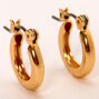 Gold-tone 10mm Tube Hoop Earrings,
