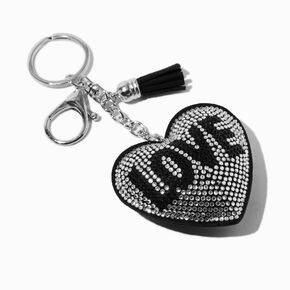 Bejeweled Heart Love Keychain,