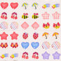 Claire&#39;s Club April Showers Stick On Earrings - 30 Pack,