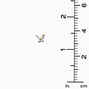 C LUXE by Claire&#39;s 18k Yellow Gold Plated Cubic Zirconia Butterfly Earrings,