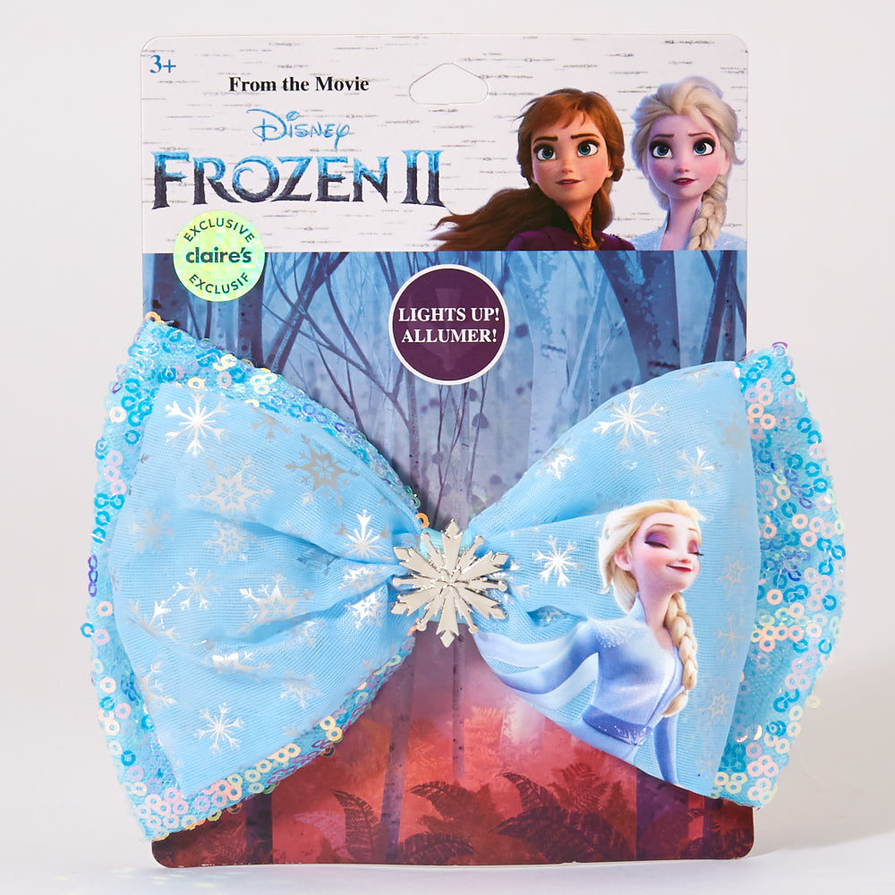 Valentine's Day Elsa Frozen Red and White Hair Bow 5" 