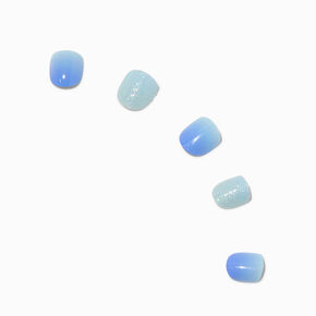 Claire&#39;s Club Blue Ombr&eacute; Press On Vegan Faux Nail Set - 10 Pack,