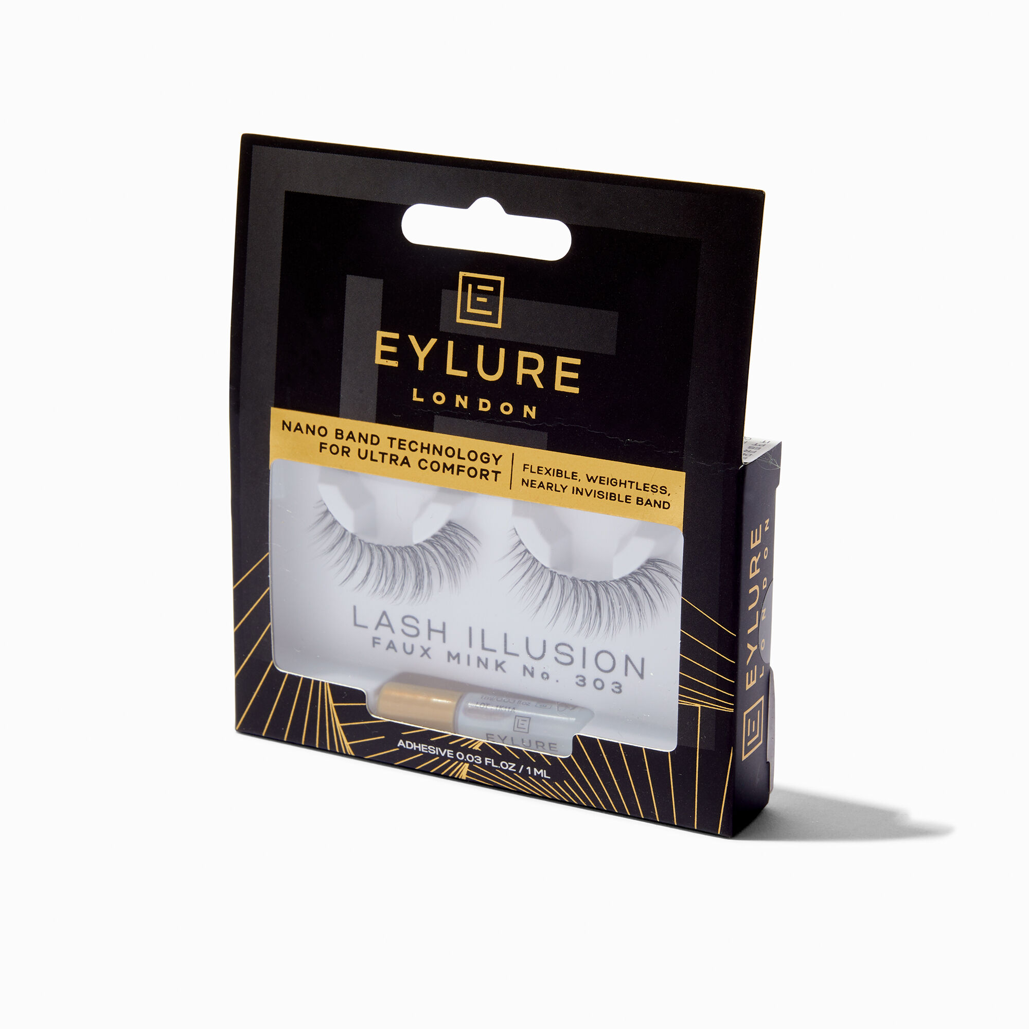 View Claires Eylure Lash Illusion Faux Mink Eyelashes No 303 information