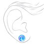 Tie Dye Swirl Stud Earrings - Blue,
