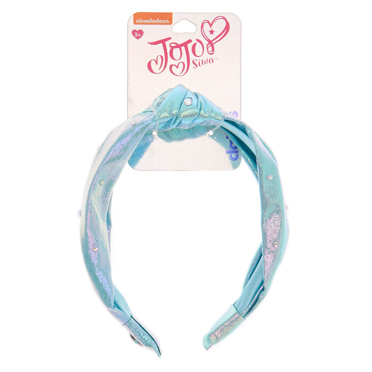 Claire's Bandeau noué irisé JoJo Siwa™ – Bleu
