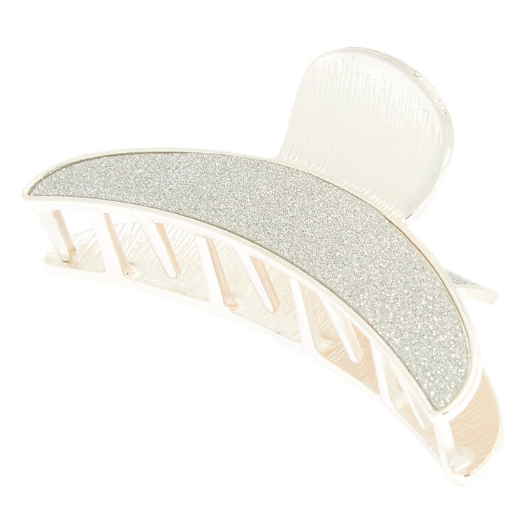 Claire's Pince à cheveux fine avec paillettes argentées