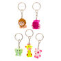 Best Friends Safari Animals Keyrings - 5 Pack,