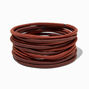 Brown Full Hair XL Hair Ties - 12 Pack,