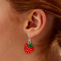 Acrylic Strawberry 0.5&quot; Drop Earrings,