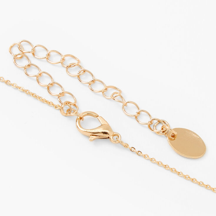 Gold-tone 3D Butterfly Pendant Necklace,