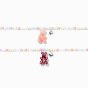 Best Friends UV Color-Changing Gummy Bears&reg; Beaded Choker Necklaces - 2 Pack,