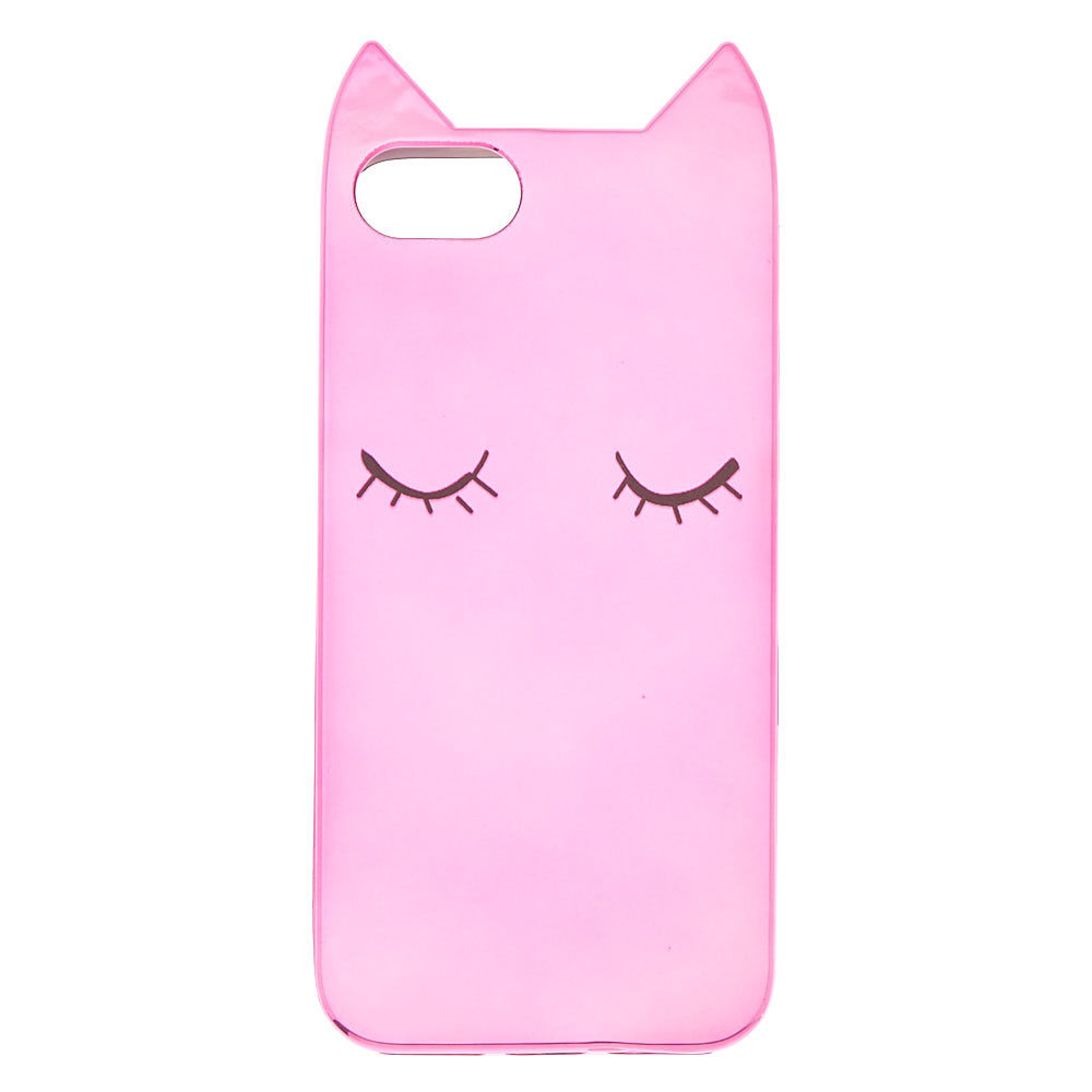 Metallic Purple Cat Phone Case - Fits iPhone 6/7/8/SE,