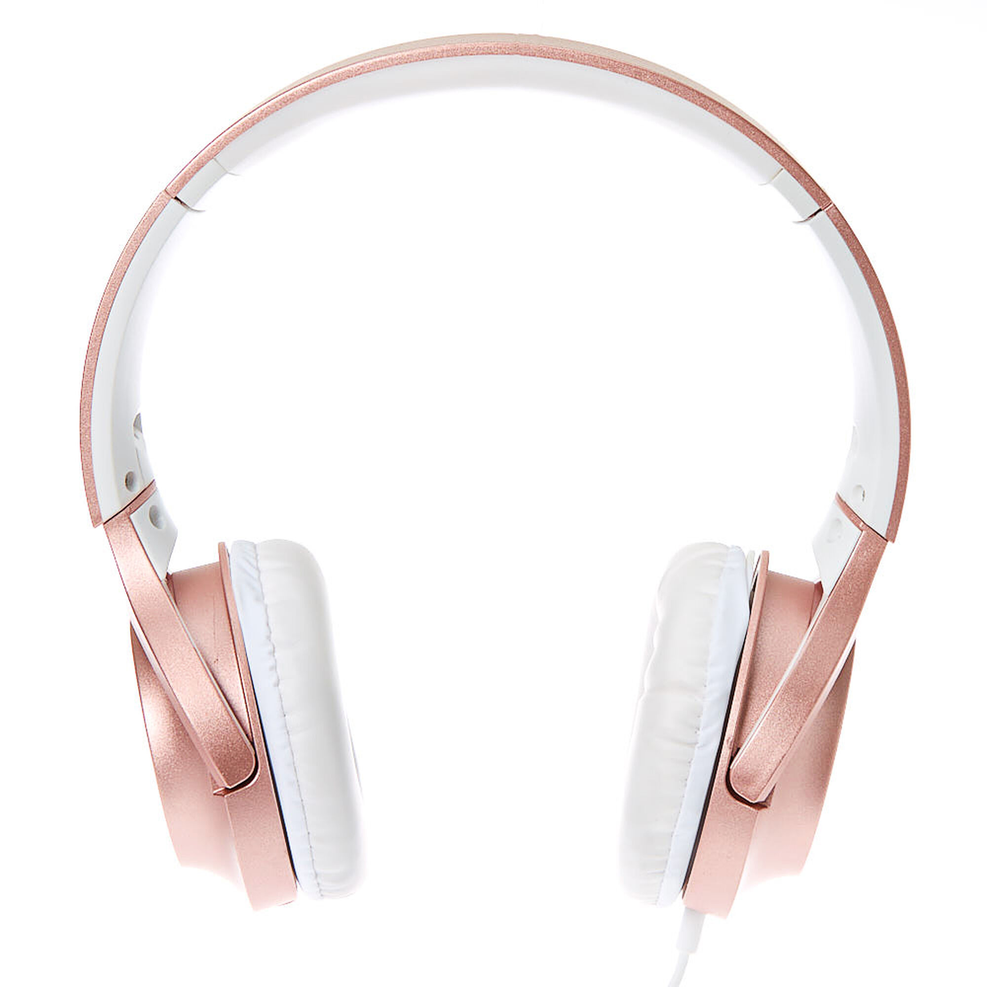 Metallic Headphones Rose Gold Claire S