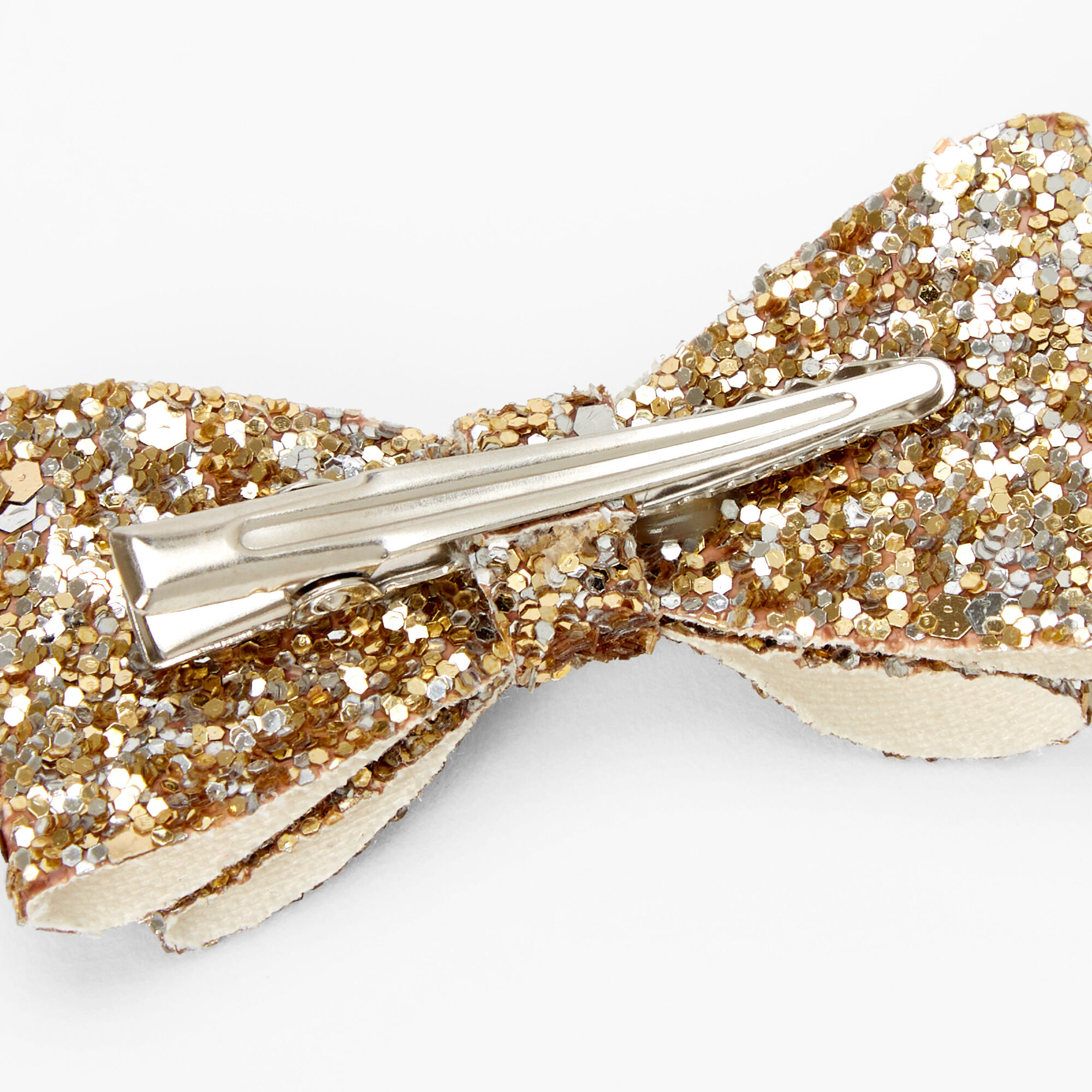Claire's Club Glitter Hair Bow Clips - 3 Pack,