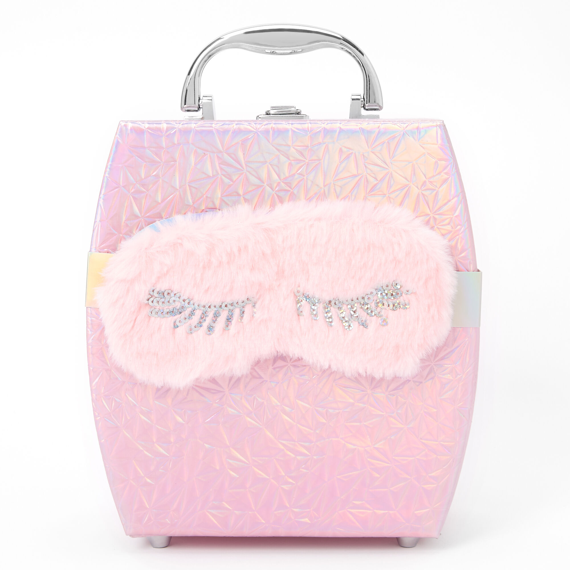 Holographic Travel Case Makeup Set - Pink,
