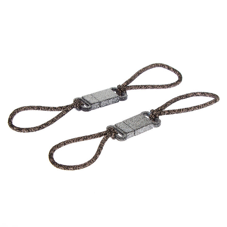 LocALoc&reg; Glitter Pony-Connect&reg; Hair Tool - Black, 2 Pack,