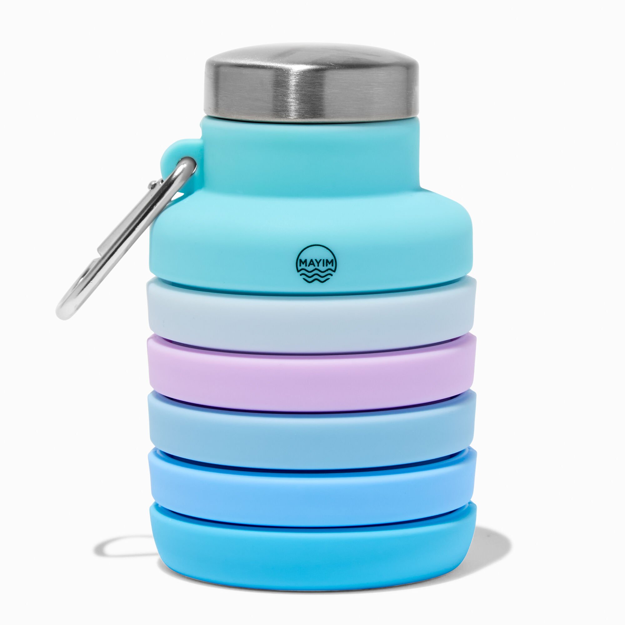 View Claires Collapsible Ombre Water Bottle Blue information