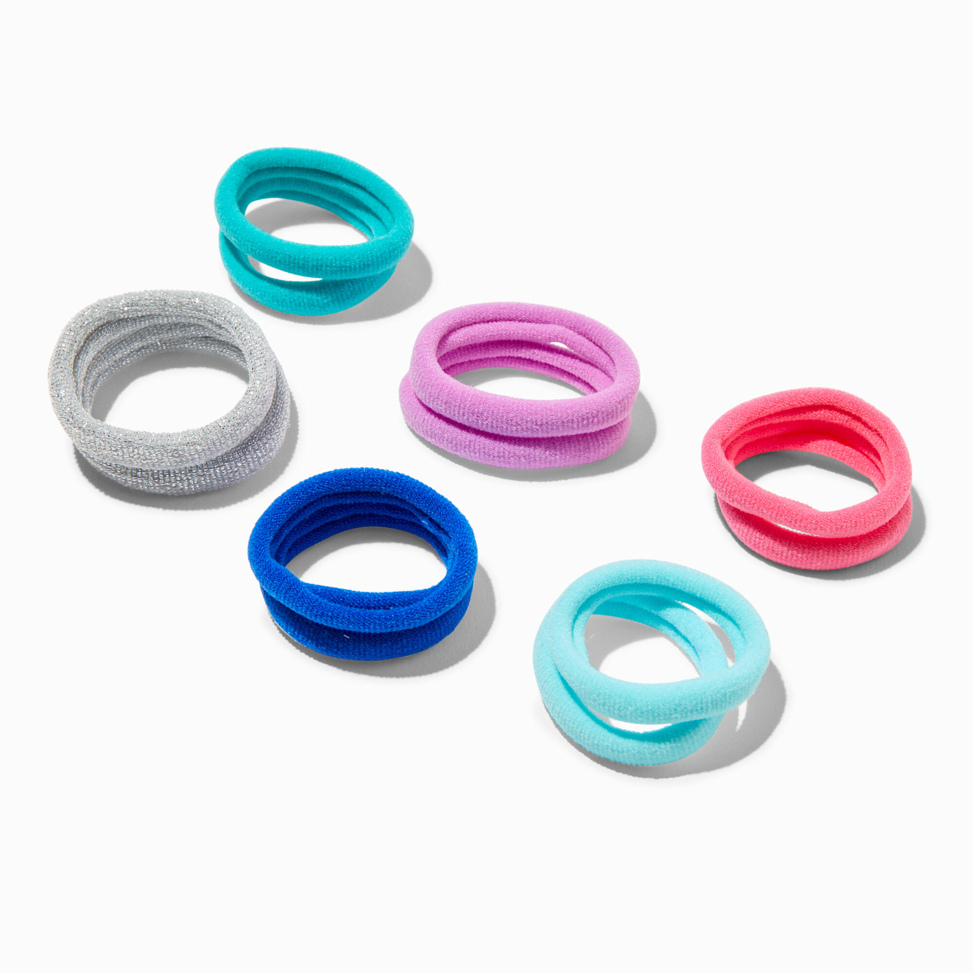 View Claires Club Jewel Tone Hair Ties 12 Pack information