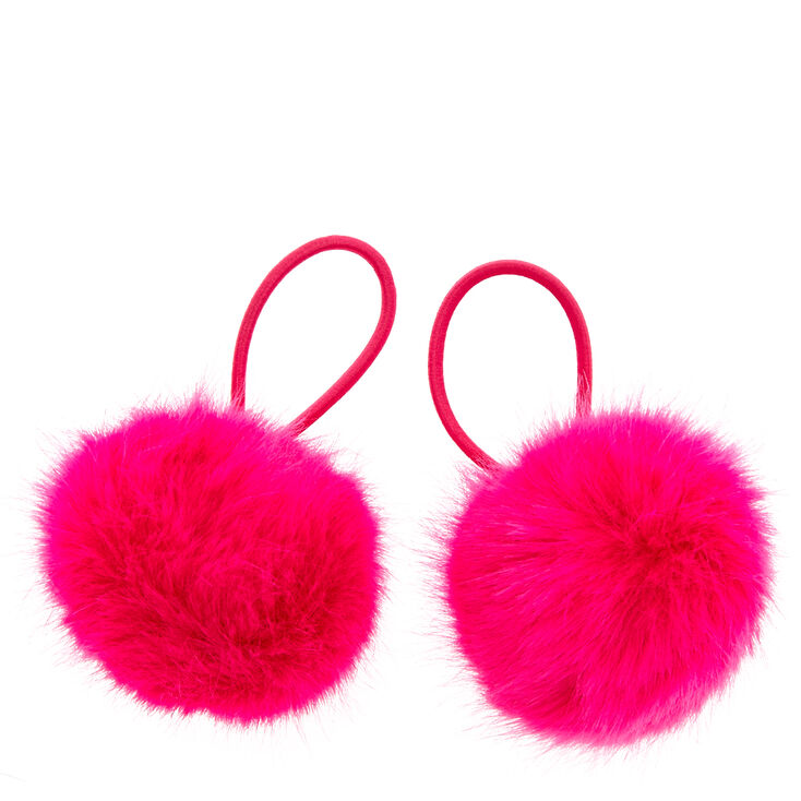 Pink Pom Pom Hair Bobbles Claire S