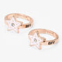 Best Friends Rose Gold Star Rings - 2 Pack,