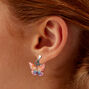 Glitter Butterfly 1&#39;&#39; Clip-On Drop Earrings,